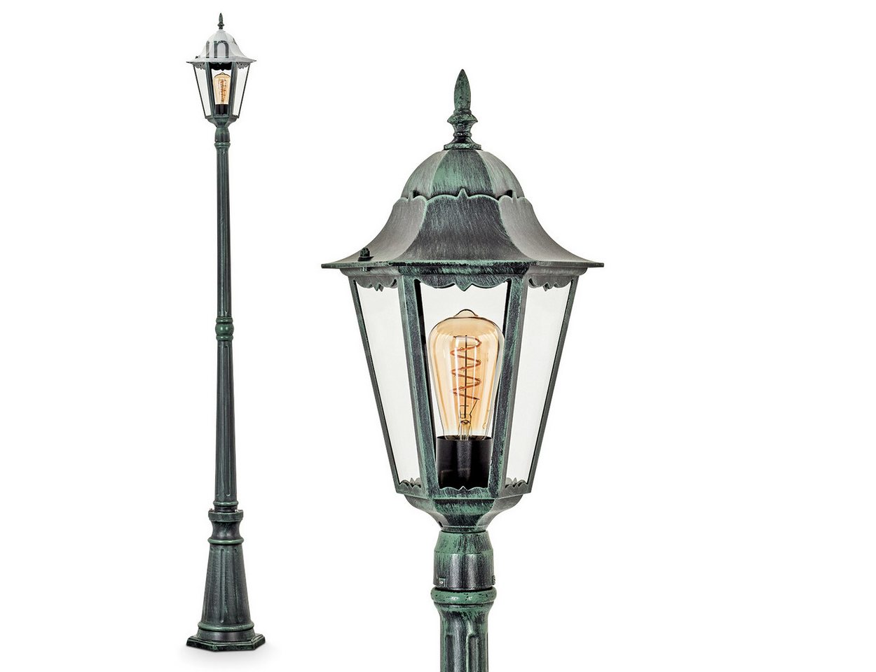 hofstein Außen-Stehlampe Wegeleuchte aus Metall/Glas in Schwarz-Grün/Klar, ohne Leuchtmittel, Stehleuchte, Gartenbeleuchtung IP44, 1x E27, ohne Leuchtmittel hofstein Außen-Stehlampe Wegeleuchte aus Metall/Glas in Schwarz-Grün/Klar, ohne Leuchtmittel, Stehleuchte, Gartenbeleuchtung IP44, 1x E27, ohne Leuchtmittel von hofstein