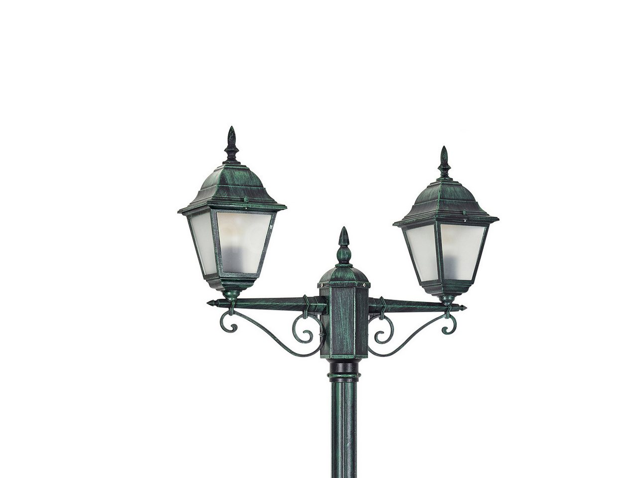 hofstein Außen-Stehlampe Wegeleuchte aus Metall/Glas in Schwarz-Grün/Milchglas, ohne Leuchtmittel, Kandelaber, Gartenbeleuchtung IP44, 2x E27, ohne Leuchtmittel hofstein Außen-Stehlampe Wegeleuchte aus Metall/Glas in Schwarz-Grün/Milchglas, ohne Leuchtmittel, Kandelaber, Gartenbeleuchtung IP44, 2x E27, ohne Leuchtmittel von hofstein