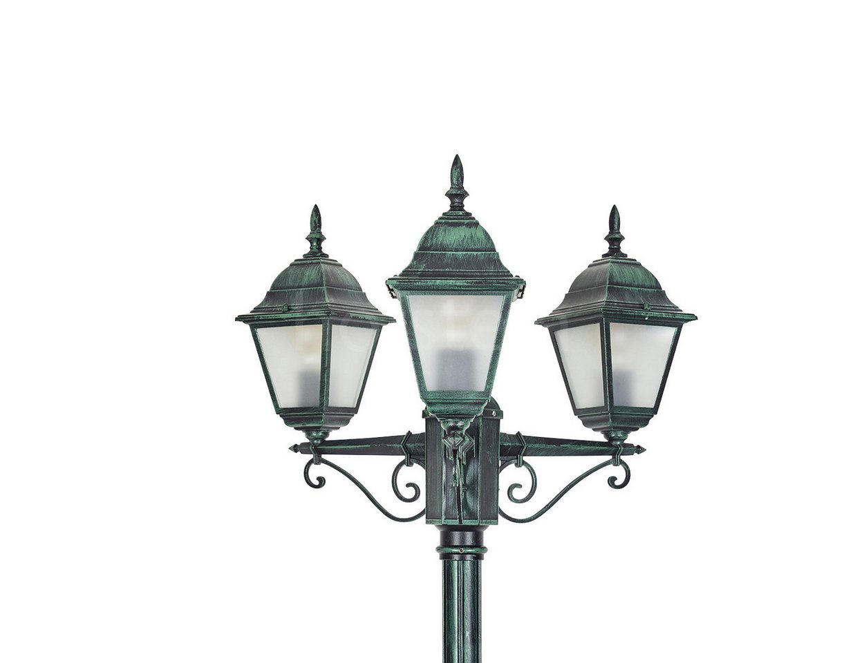 hofstein Außen-Stehlampe Wegeleuchte aus Metall/Glas in Schwarz-Grün/Milchglas, ohne Leuchtmittel, Kandelaber, Gartenbeleuchtung IP44, 3x E27, ohne Leuchtmittel hofstein Außen-Stehlampe Wegeleuchte aus Metall/Glas in Schwarz-Grün/Milchglas, ohne Leuchtmittel, Kandelaber, Gartenbeleuchtung IP44, 3x E27, ohne Leuchtmittel von hofstein