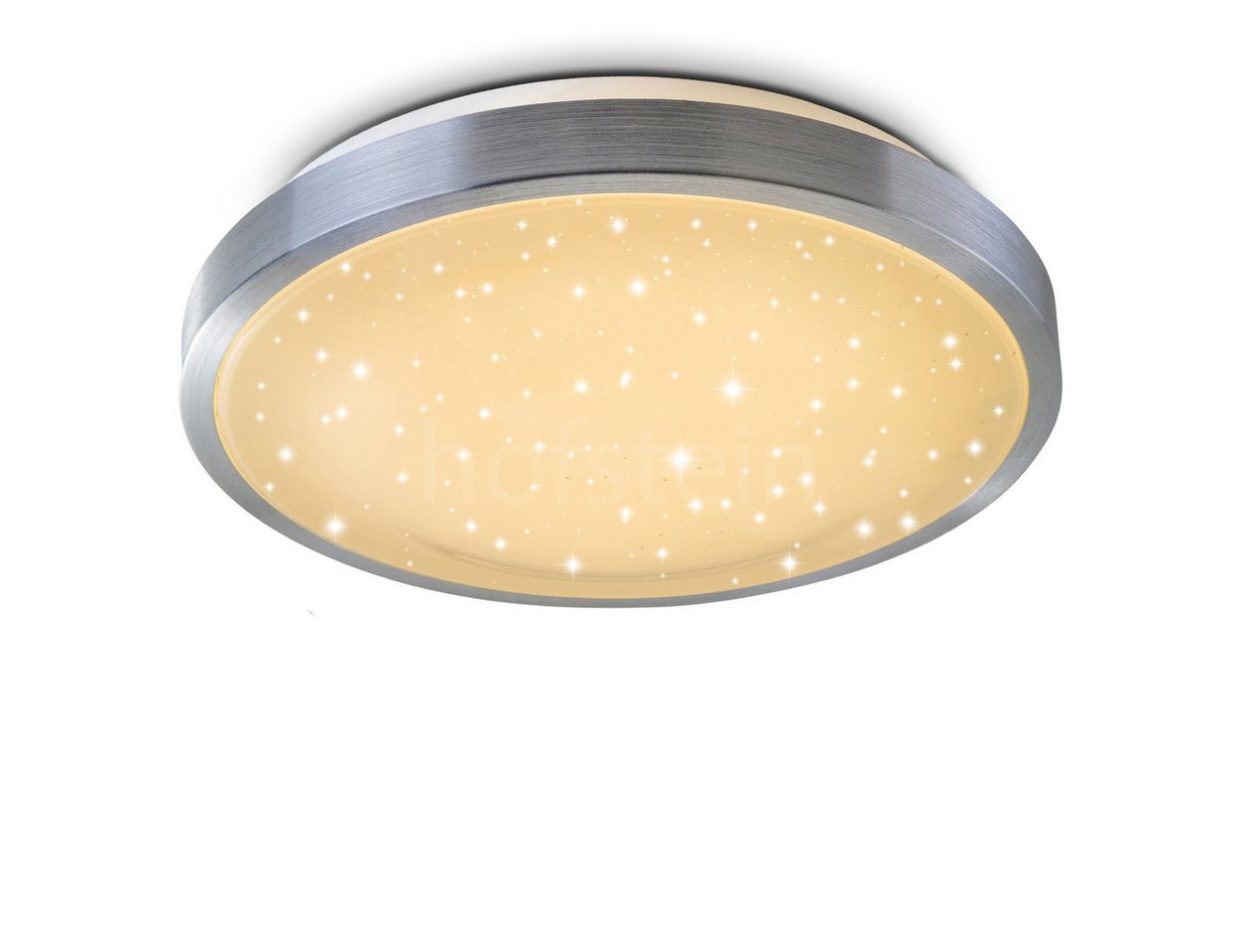 hofstein Deckenleuchte »Conetta« Bad-Lampe aus gebürstetem Aluminium, 3000 Kelvin, Badezimmer-Beleuchtung LED-Licht, 900 Lumen, Sternendekor hofstein Deckenleuchte »Conetta« Bad-Lampe aus gebürstetem Aluminium, 3000 Kelvin, Badezimmer-Beleuchtung LED-Licht, 900 Lumen, Sternendekor von hofstein