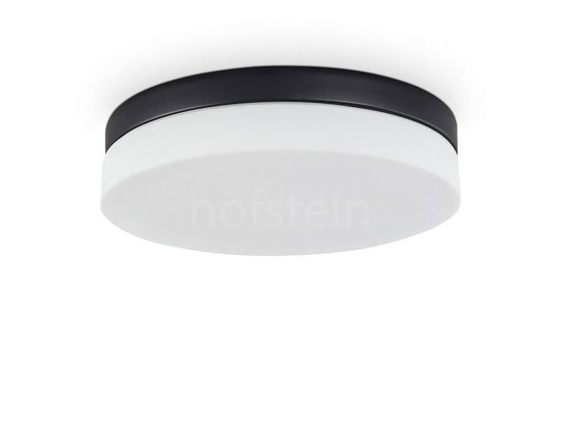 hofstein Deckenleuchte »Sospirold« aus Aluminium/Glas in Schwarz/Weiß, ohne Leuchtmittel, runde Deckenlampe (30cm), 3xE27 ILLU, IP 44, ideal für das Badezimmer von hofstein