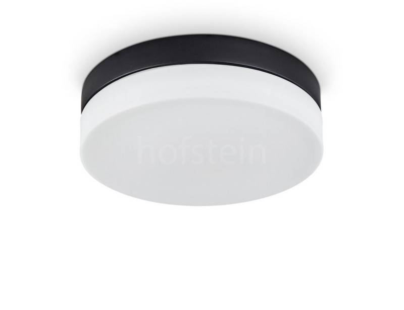 hofstein Deckenleuchte »Sospirold« aus Aluminium/Glas in Schwarz/Weiß, ohne Leuchtmittel, runde Deckenlampe, E27, IP44 von hofstein