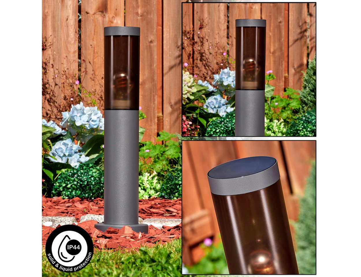 hofstein Pollerleuchte Außenwegeleuchte aus Metall/Kunststoff in Anthrazit/Rauch oder Weiß, ohne Leuchtmittel, moderne Wegeleuchte für Garten, Hof, Höhe 45,5 cm, E27, IP44 hofstein Pollerleuchte Außenwegeleuchte aus Metall/Kunststoff in Anthrazit/Rauch oder Weiß, ohne Leuchtmittel, moderne Wegeleuchte für Garten, Hof, Höhe 45,5 cm, E27, IP44 von hofstein