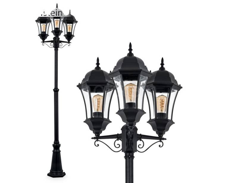 hofstein Pollerleuchte Wegeleuchte aus Metall/Glas in Schwarz/Klar, ohne Leuchtmittel, Kandelaber, max. 250 cm, Landhaus IP44, 3 x E27, ohne Leuchtmittel hofstein Pollerleuchte Wegeleuchte aus Metall/Glas in Schwarz/Klar, ohne Leuchtmittel, Kandelaber, max. 250 cm, Landhaus IP44, 3 x E27, ohne Leuchtmittel von hofstein