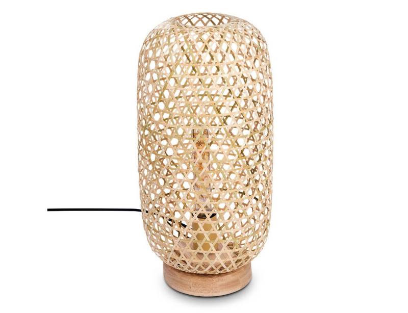 hofstein Tischleuchte »Bergeggi« 1-flammige Tischlampe aus Bambus in Natur, ohne Leuchtmittel, Lichteffekt u. An-/Ausschalter, E27 von hofstein