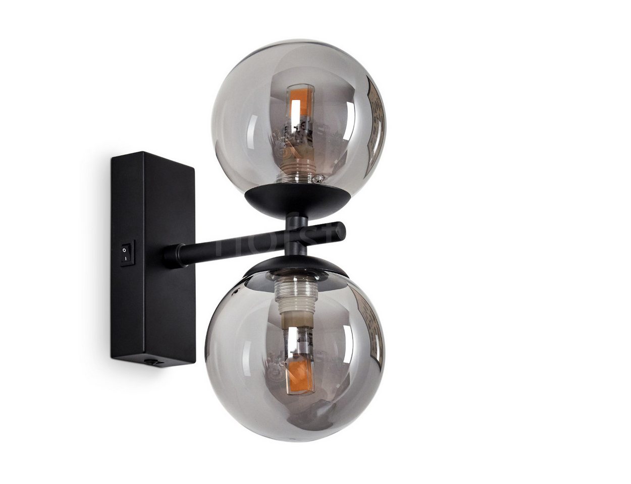 hofstein Wandleuchte »Garaguso« moderne Wandlampe aus Metall/Glas in Schwarz/Rauchfarben, ohne Leuchtmittel, Wandspot im Modernen Design, An-/Ausschalter am Gehäuse, 2xG9 hofstein Wandleuchte »Garaguso« moderne Wandlampe aus Metall/Glas in Schwarz/Rauchfarben, ohne Leuchtmittel, Wandspot im Modernen Design, An-/Ausschalter am Gehäuse, 2xG9 von hofstein