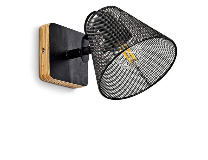 hofstein Wandleuchte »Tino« moderne Wandlampe aus Metall in Schwarz und Holz, ohne Leuchtmittel, verstellbarer mit Lichteffekt, 1xE14 hofstein Wandleuchte »Tino« moderne Wandlampe aus Metall in Schwarz und Holz, ohne Leuchtmittel, verstellbarer mit Lichteffekt, 1xE14 von hofstein