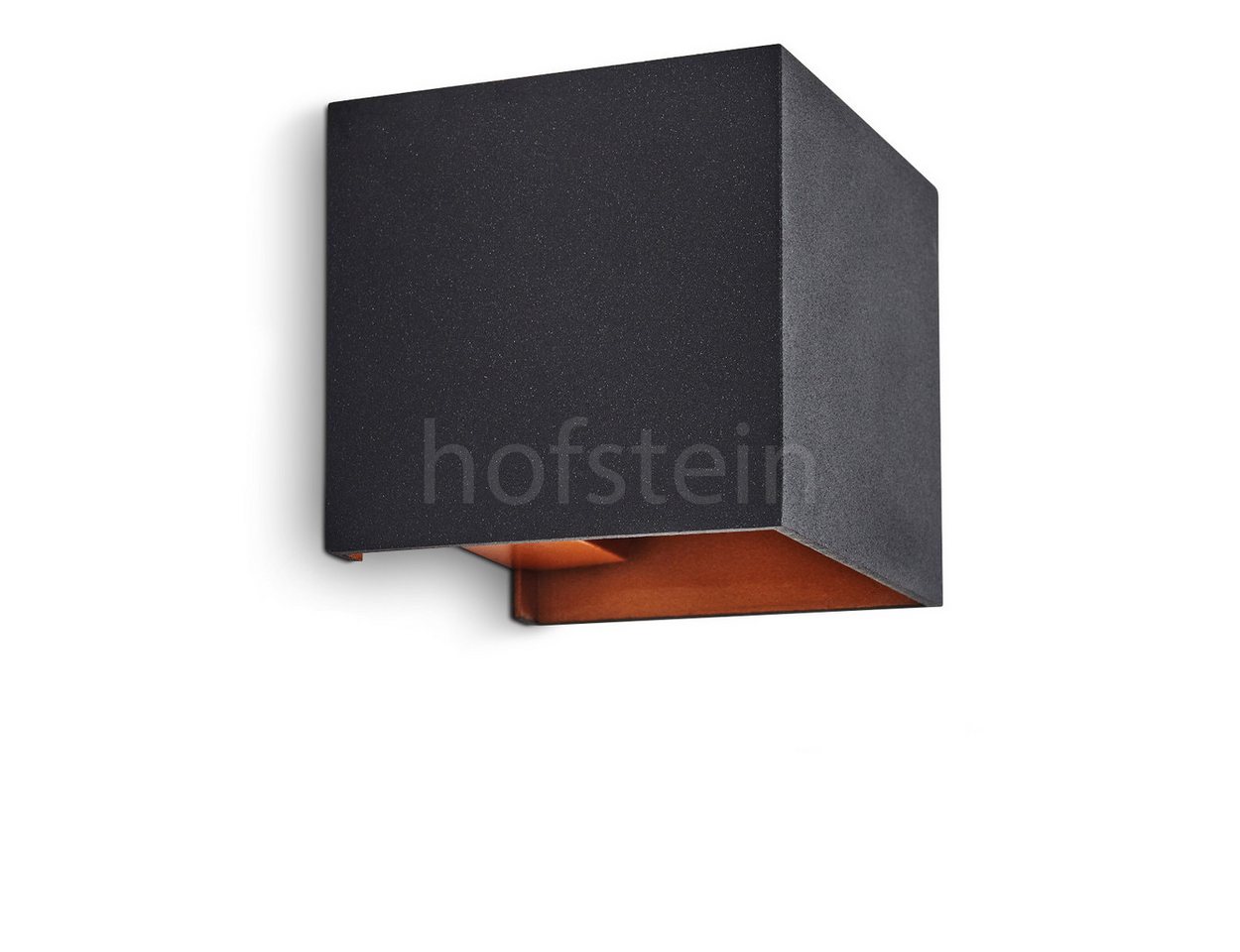 hofstein Wandleuchte »Wohn Schlaf Zimmer Leuchte Up Down Wand Lampe eckig Flur Strahler schwarz/Kupfer« hofstein Wandleuchte »Wohn Schlaf Zimmer Leuchte Up Down Wand Lampe eckig Flur Strahler schwarz/Kupfer« von hofstein