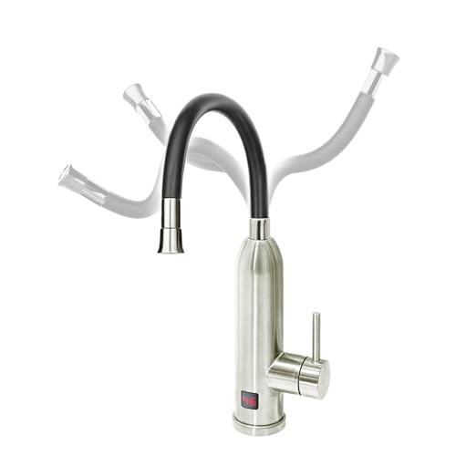 HOGART Elektrische Wasserhahn mit Durchlauferhitzer 230v für Küche, Garten, Bad, Wohnwagen, Camping, Smart Heater, Armatur mit Sofortiger Warmwasserbereiter, Warmwasserhahn, Wasserboiler HOGART Elektrische Wasserhahn mit Durchlauferhitzer 230v für Küche, Garten, Bad, Wohnwagen, Camping, Smart Heater, Armatur mit Sofortiger Warmwasserbereiter, Warmwasserhahn, Wasserboiler von hogart