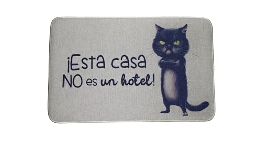 hola-world. Original-Fußmatte für Eingangs- und Innentür (Küche, Schlafzimmer, Wohnzimmer usw.), rutschfeste Unterseite aus Gummi, maschinenwaschbar, Modell: Hotel, Maße: 45 x 70 cm. von hola-world