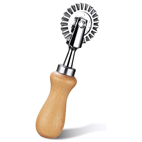holanae Teigau Rad Stecher - Pasta Rad - Ravioli Crimper Cutter Rad Teig für KüChe Pasta ZubehöR von holanae