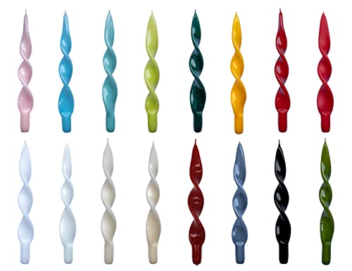 holiki gedrehte Kerzen No. 2 in Gelb Lack - 4 Stück Twisted Candles I gedrehte Spiralkerzen Stabkerzen Spitzkerzen - 27 x 2,2 cm - Trendkerzen holiki gedrehte Kerzen No. 2 in Gelb Lack - 4 Stück Twisted Candles I gedrehte Spiralkerzen Stabkerzen Spitzkerzen - 27 x 2,2 cm - Trendkerzen von holiki