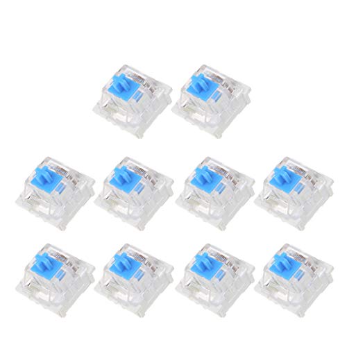 holilest 10Pcs 3 Pin Mechanical Keyboard Switch Blau für Cherry MX Keyboard Tester Kit von holilest