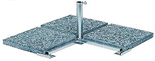 holly Beton 40 x 40 cm Platten Schirmständer für Schirmstöcke bis 60 mm Ø - Made in Baden Württemberg aus 4 mm Stahl- von holly