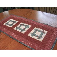 Teal Und Rost Tisch Topper von hollyzhobby