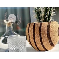 Umweltfreundlicher Naturkork Übertopf, Eco Kork Vase, Rustikaler Natürlicher Versandkostenfrei von holycowchic