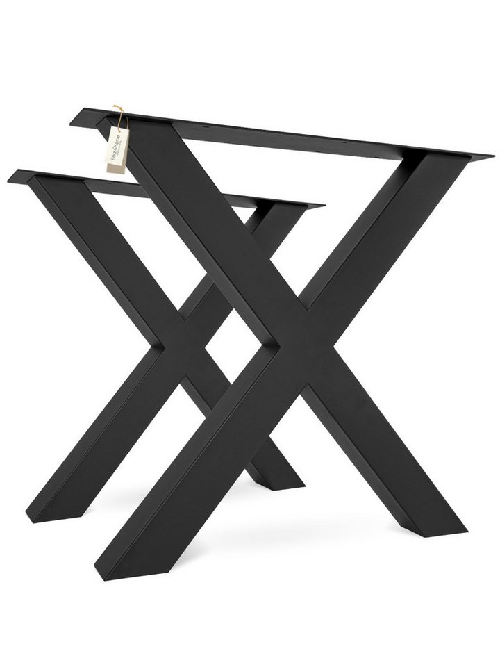 holz4home® Tischgestell Tischbeine aus Metall I Schwerlast Gestell Schwarz pulverbeschichtet von holz4home®