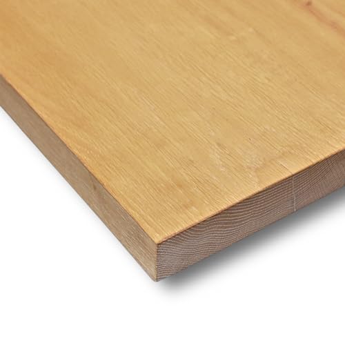 holz4home® Tischplatte Echtholz Eiche I 200 x 100 x 4 cm LxBxH I Esstisch-Platte Schreibtischplatte I Massivholz ohne Baumkante von holz4home