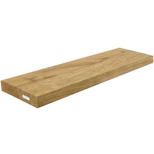 holz4home® Wandregal ohne Baumkante 70 cm Länge, Natur Geölt I Schweberegal mit Befestigung im modernen Stil von holz4home