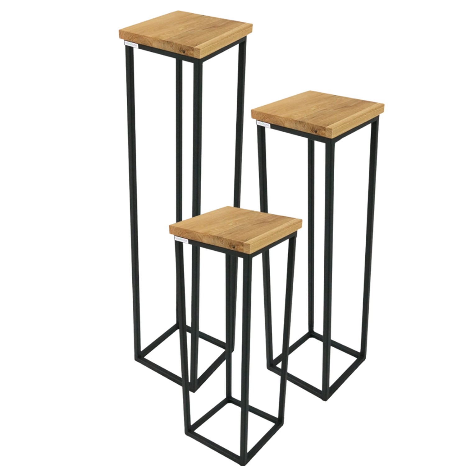 holz4home Blumenständer Dekoständer Eiche Natur Geölt 3 Teiliges SET holz4home Blumenständer Dekoständer Eiche Natur Geölt 3 Teiliges SET von holz4home