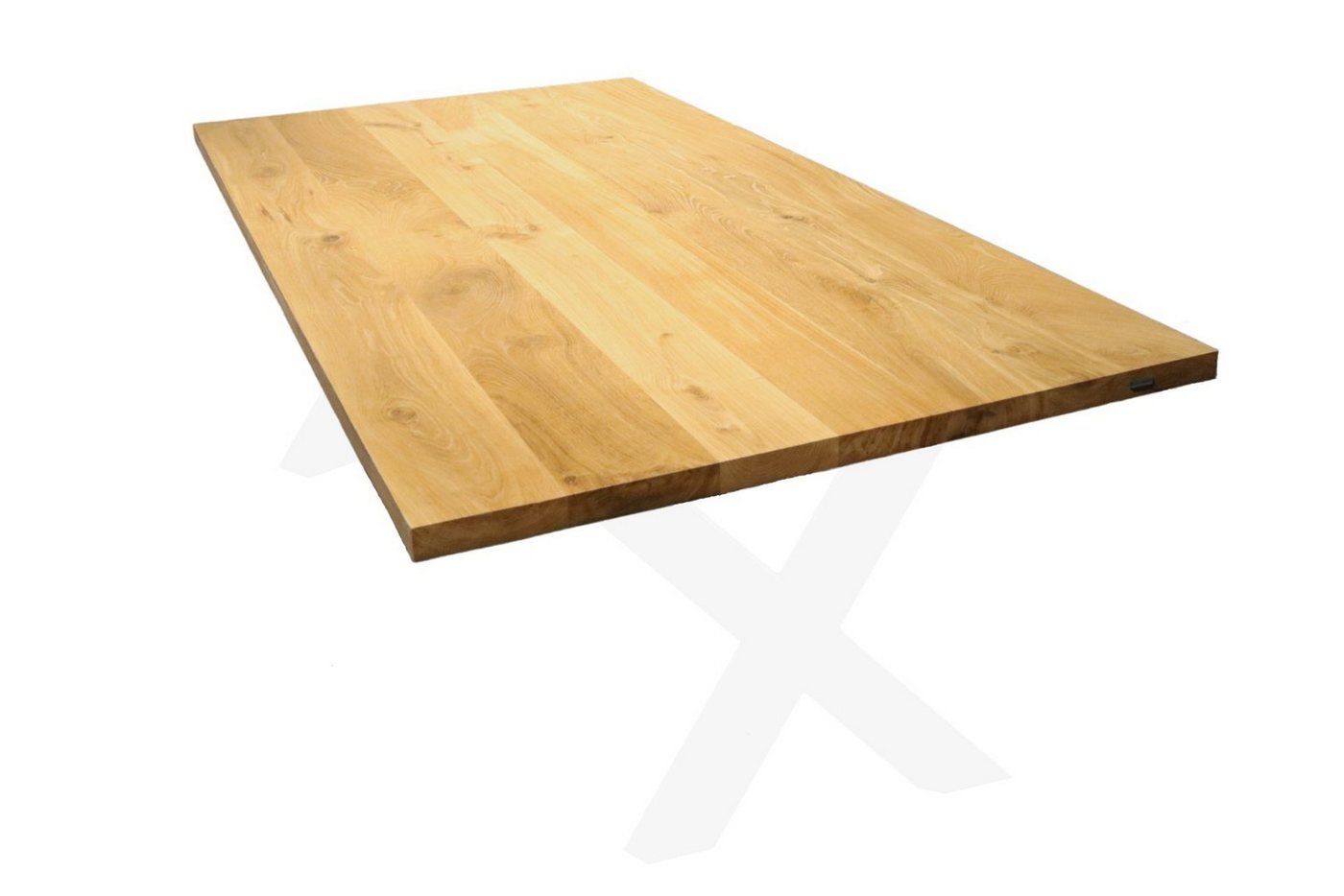 holz4home Esstisch Tischplatte 240x100 cm ohne Baumkante Eiche von holz4home®, mit Baumkante von holz4home