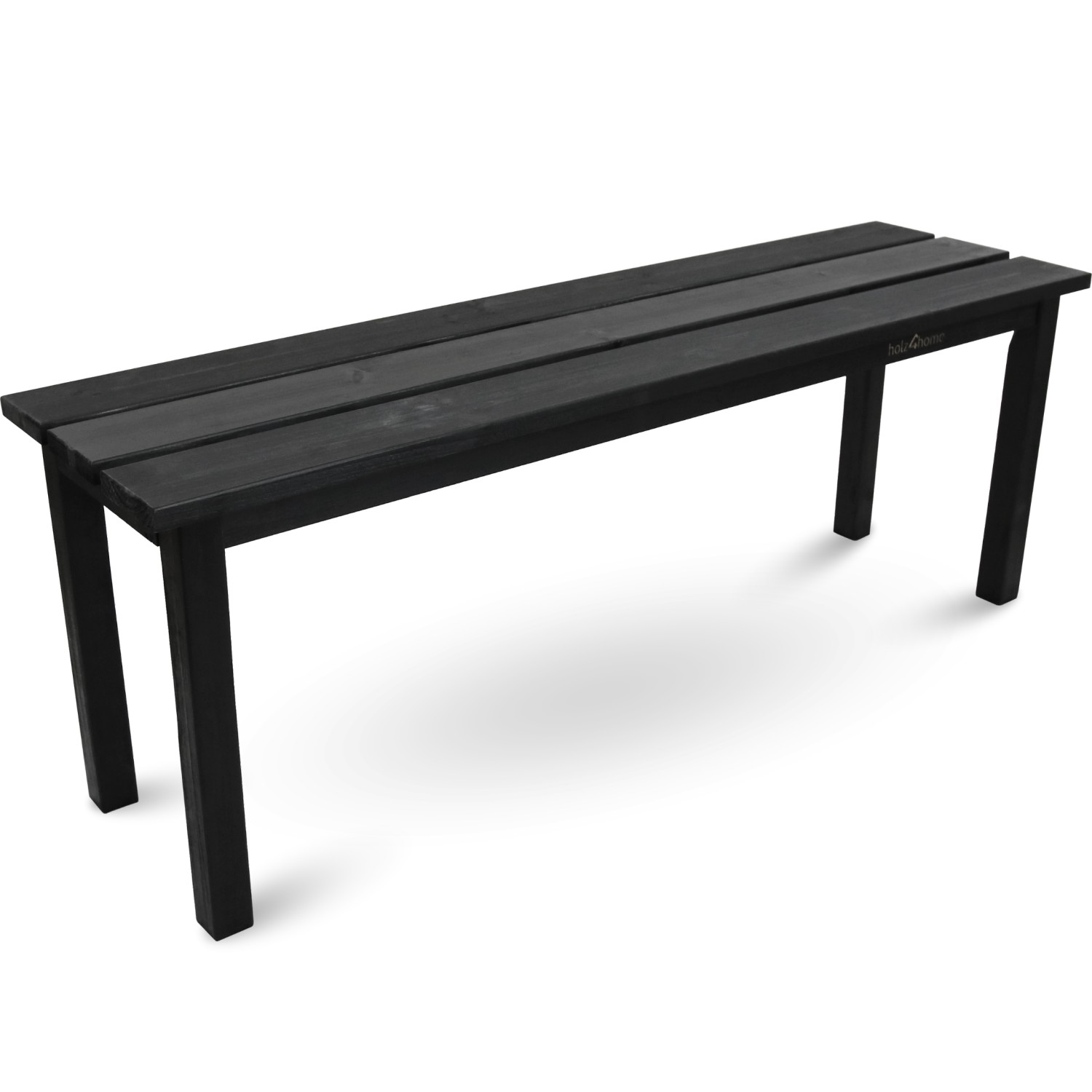 holz4home Gartenbank aus Tannenholz Bis zu 150 Kg Traglast Holzbank 118cm Lang Schwarz holz4home Gartenbank aus Tannenholz Bis zu 150 Kg Traglast Holzbank 118cm Lang Schwarz von holz4home