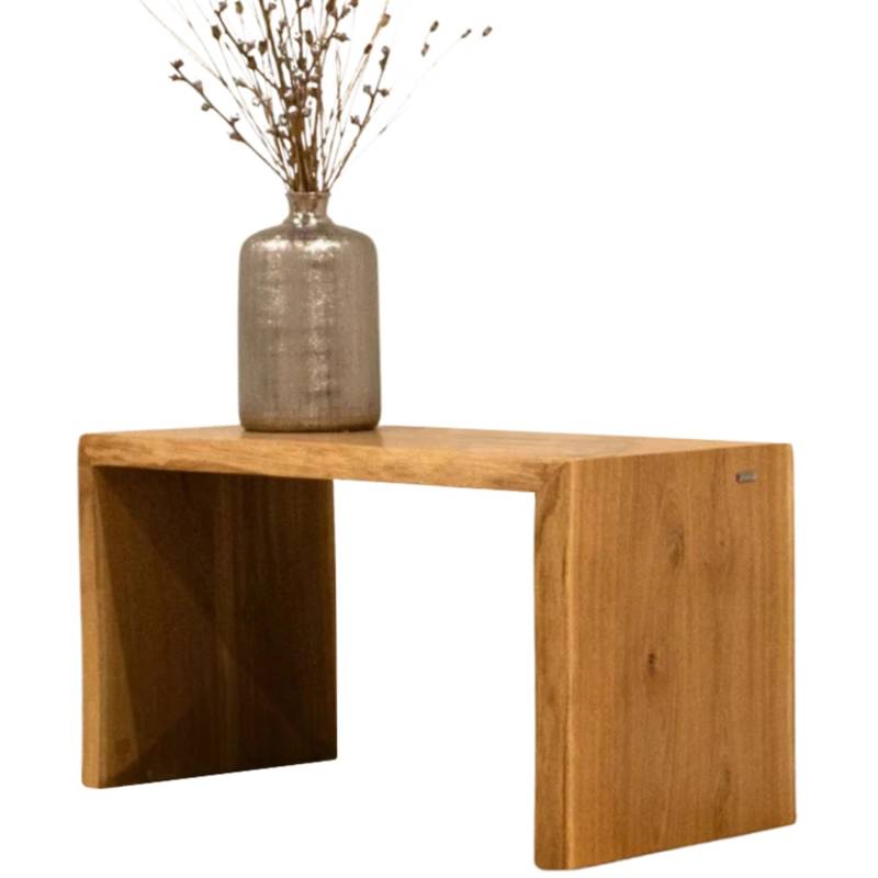 holz4home Massivholz Hocker Bank aus Eiche mit Baumkante S von holz4home