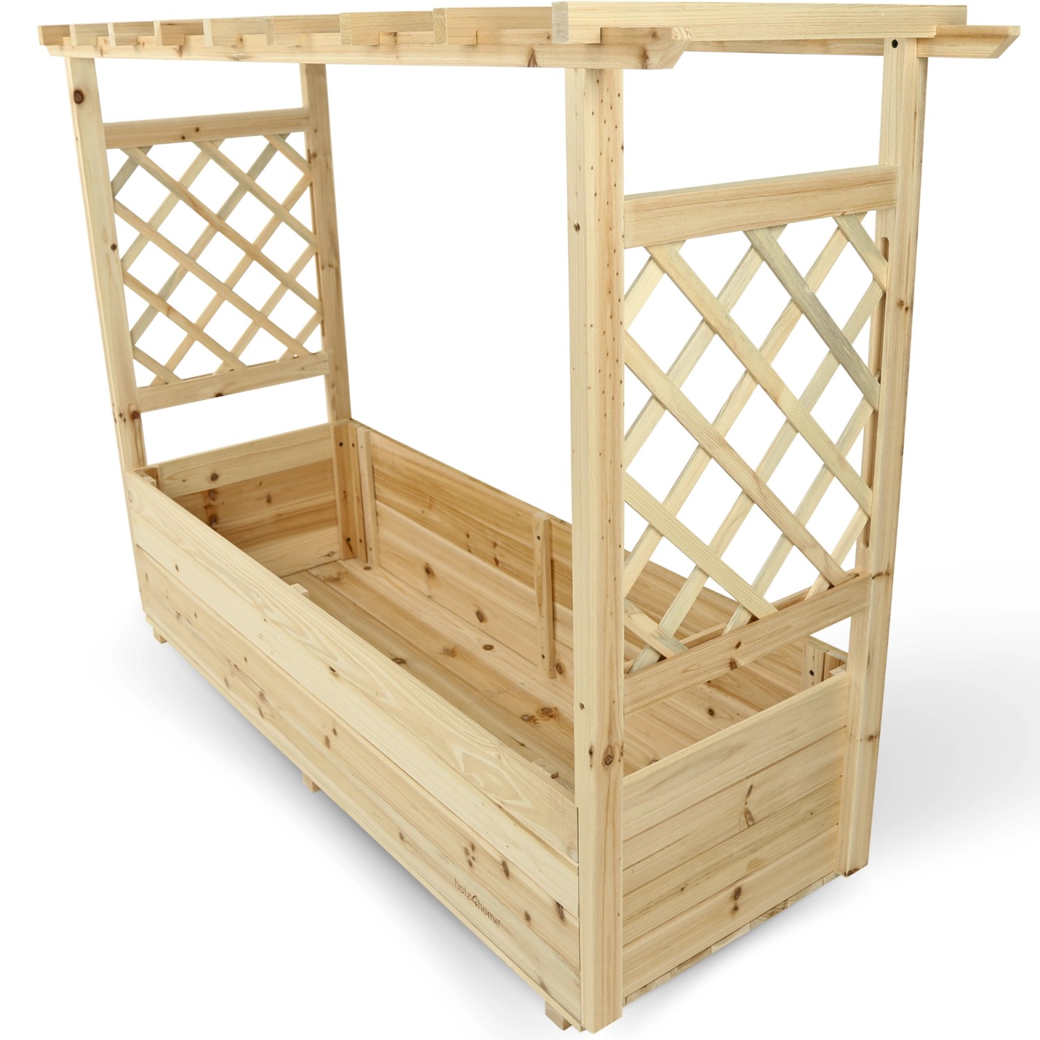 holz4home Pflanzkasten mit Dach aus Tannenholz inkl. Vlieseinlage XL holz4home Pflanzkasten mit Dach aus Tannenholz inkl. Vlieseinlage XL von holz4home