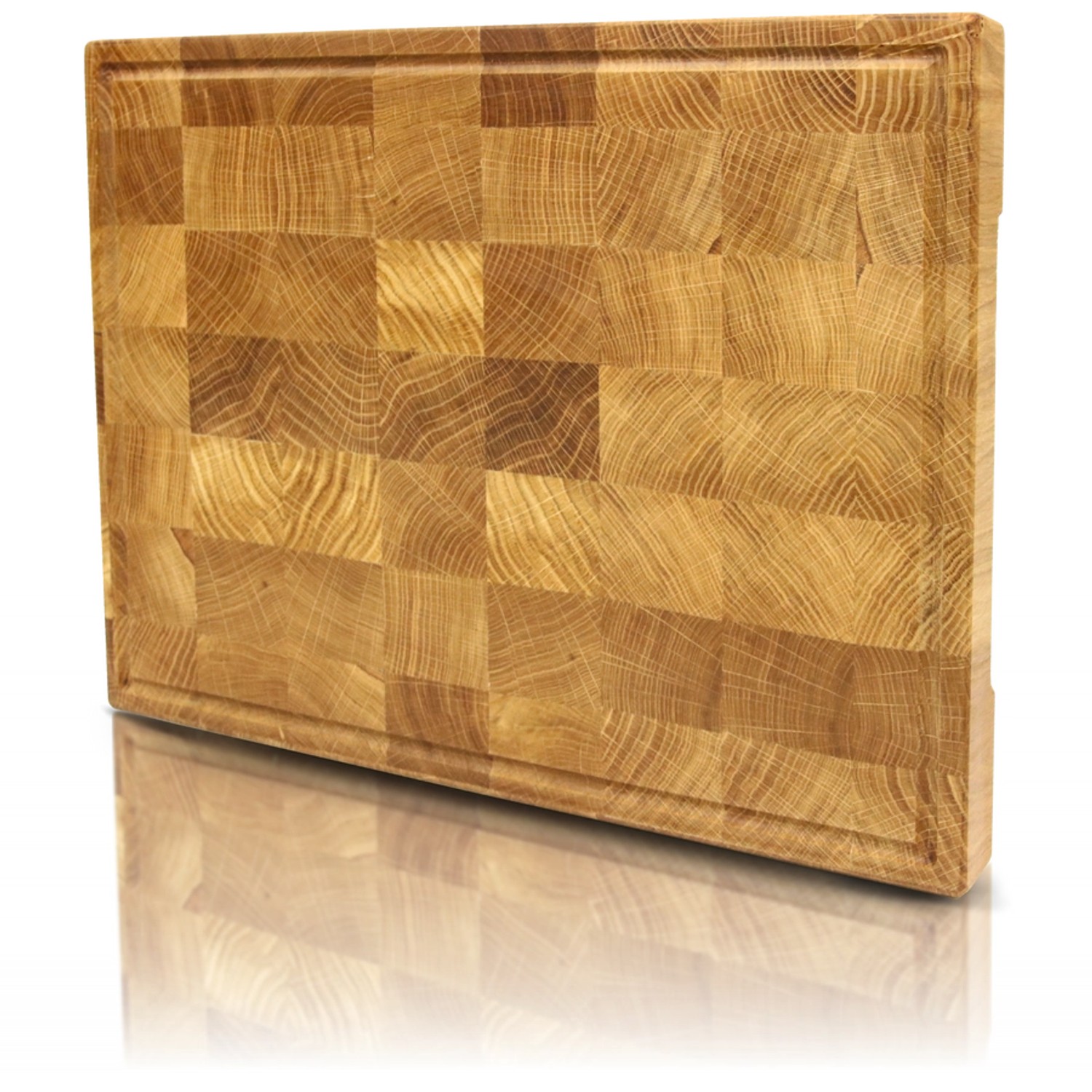 holz4home Premium Schneidebrett Stirnholz aus Eiche L holz4home Premium Schneidebrett Stirnholz aus Eiche L von holz4home