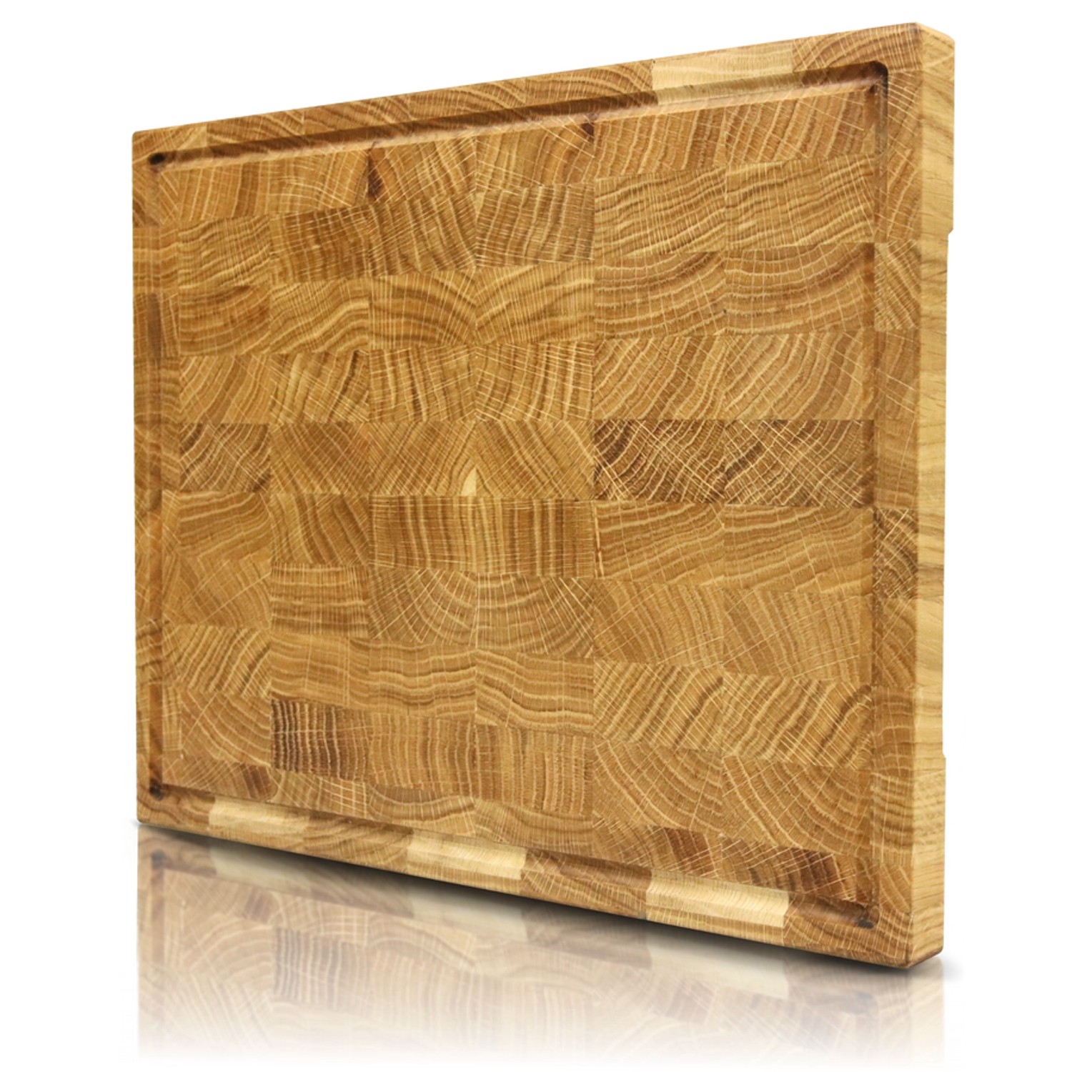 holz4home Premium Schneidebrett Stirnholz aus Eiche M holz4home Premium Schneidebrett Stirnholz aus Eiche M von holz4home