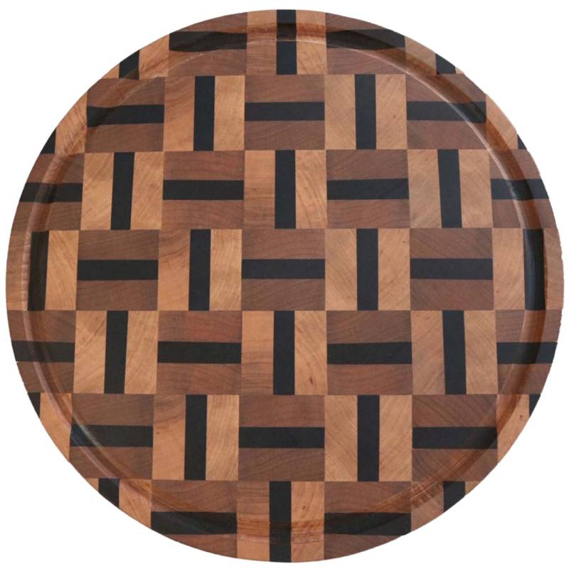 holz4home Schneidebrett Servierbrett Rund aus Birke von holz4home