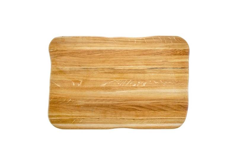 holz4home® Schneidebrett La Madera Steakbrett Master - Eiche hell - 60 x 40 x 4,5cm, Holz, mit "holz4home" Einbrand auf der Oberfläche von holz4home®