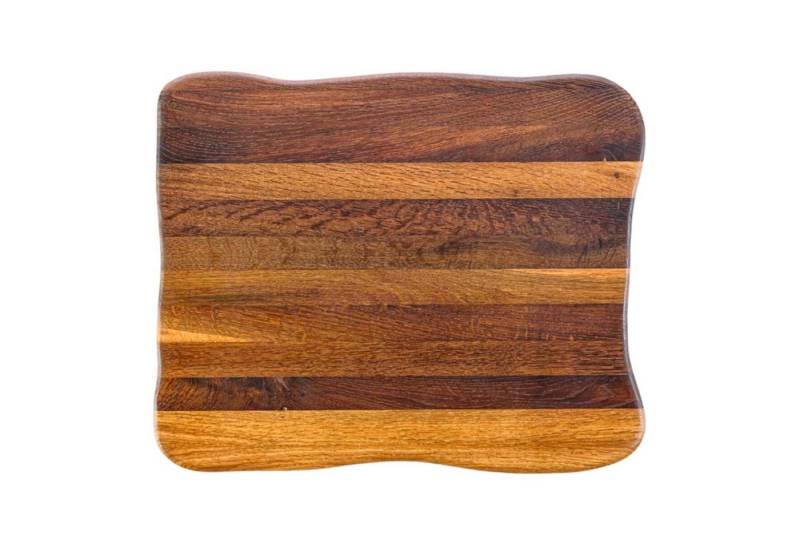 holz4home® Schneidebrett La Madera Steakbrett Top - Eiche dunkel - 40 x 33 x 4,5cm, Holz, mit "holz4home" Einbrand auf der Oberfläche von holz4home®