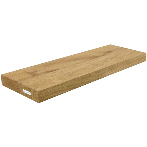 holz4home Wandregal 60 cm ohne Baumkante Natur geölt von holz4home