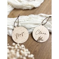 Tannenbaumkugel Personalisiert, Tannenbaumschmuck von holzdesignjsn