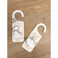 Türschild | Türhänger Zahnfee Personalisierbar von holzdesignjsn