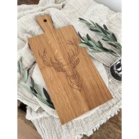 Schneidebrett Hirsch Holzbrett Eiche Eichenholz Deko Scandi Servierbrett Dekobrett Schneidebrett Hirsch Holzbrett Eiche Eichenholz Deko Scandi Servierbrett Dekobrett von holzkerlundco
