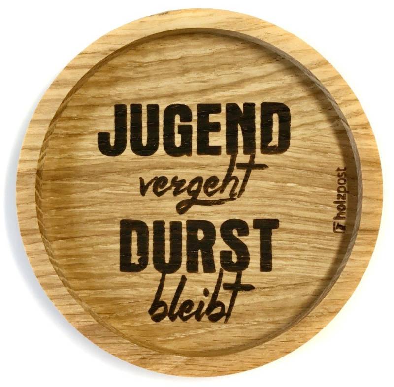 holzpost GmbH Getränkeuntersetzer Holzuntersetzer "Jugend" von holzpost GmbH