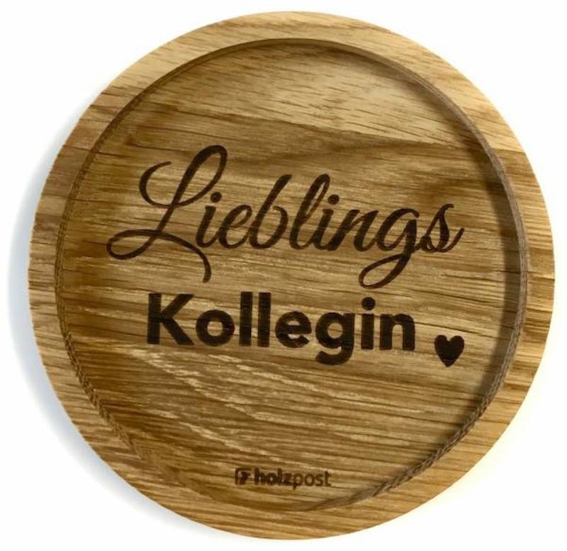 holzpost GmbH Getränkeuntersetzer Holzuntersetzer "LieblingsKollegin" von holzpost GmbH