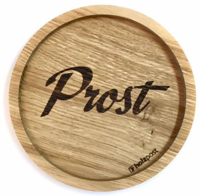 holzpost GmbH Getränkeuntersetzer Holzuntersetzer "Prost" von holzpost GmbH