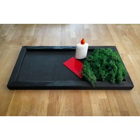 Diy Moosbild Mit Handgefertigtem Holz-Rahmen, Do It Yourself, Vertikaler Garten Zum Selbstmachen von holzundmoos