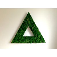 Moosbild "Triangle Cutout" Vertikaler Garten Aus Moos von holzundmoos