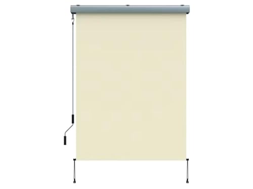Home Trends® Balkonrollo 160x250 cm – Vertikalmarkise mit Handkurbel aus Aluminium – Sichtschutz, Sonnenschutz & Windschutz für Balkon & Terrasse (Beige) von home Trends