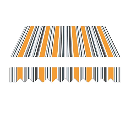 Home Trends Markisenstoff Markise mit Volant 5 X 3.5 m Markisenbespannung ersatzstoff 487 x 350 cm Balkon Markise wasserabweisend & Sonnenschutz Ersatz Markisentuch P5002 Home Trends Markisenstoff Markise mit Volant 5 X 3.5 m Markisenbespannung ersatzstoff 487 x 350 cm Balkon Markise wasserabweisend & Sonnenschutz Ersatz Markisentuch P5002 von home Trends