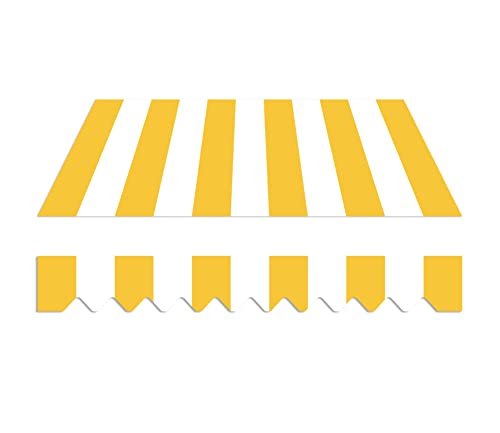 home Trends Markisenstoff Markise mit Volant 4 x 3 m Markisenbespannung ersatzstoff 387 x 300cm Balkon Markise wasserabweisend & Sonnenschutz Ersatz Markisentuch P2011 home Trends Markisenstoff Markise mit Volant 4 x 3 m Markisenbespannung ersatzstoff 387 x 300cm Balkon Markise wasserabweisend & Sonnenschutz Ersatz Markisentuch P2011 von home Trends