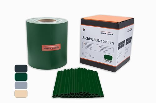 home Trends Sichtschutzstreifen inkl. Montageclips PVC Zaunfoile Zaunblende Windschutz Datenschutzstreifen Sichtschutzfolie Zaunstreifen Balkon Sichtschutz Garten (Grün, 35m x 19 cm) home Trends Sichtschutzstreifen inkl. Montageclips PVC Zaunfoile Zaunblende Windschutz Datenschutzstreifen Sichtschutzfolie Zaunstreifen Balkon Sichtschutz Garten (Grün, 35m x 19 cm) von home Trends