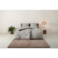 Home affaire Bettwäsche "Melli, in den Qualitäten Linon und Biber, atmungsaktiv, aus 100% Baumwolle, unterstützt Cotton made in Africa, Bett- und Kopfkissenbezug mit Knopfverschluss von home affaire