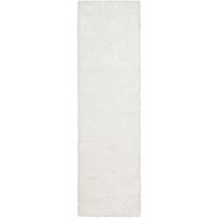 Home affaire Hochflor-Läufer "Malin", rechteckig, 43 mm Höhe, Shaggy in Uni-Farben, Teppich-Läufer, Brücke, leicht glänzend, besonders weich durch Microfaser, extra flauschig, Pflegeleicht, idealer Teppich für Wohnzimmer, Schlafzimmer, Diele/Flur von My Home