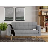 Home affaire 2-Sitzer "Brest", mit Knopfheftung und Steppung im Rücken, geradliniges Design von home affaire