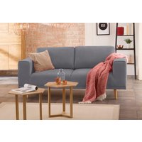 Home affaire 2-Sitzer "Lasse", im scandinavischem Stil mit Holzfüßen von home affaire